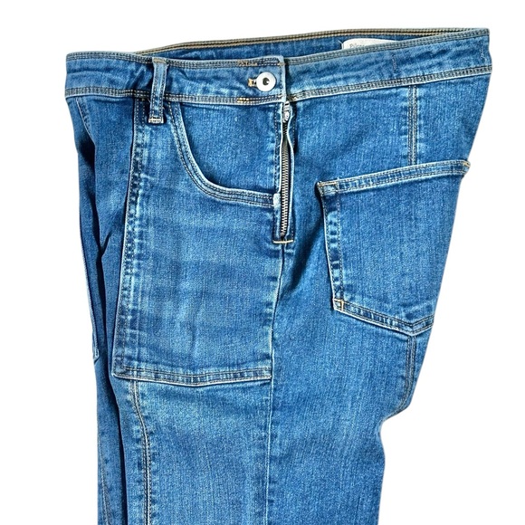 Pilcro Letterpress Anthropologie High Rise Carpenter Bootcut Denim Jeans 29 - Picture 9 of 11